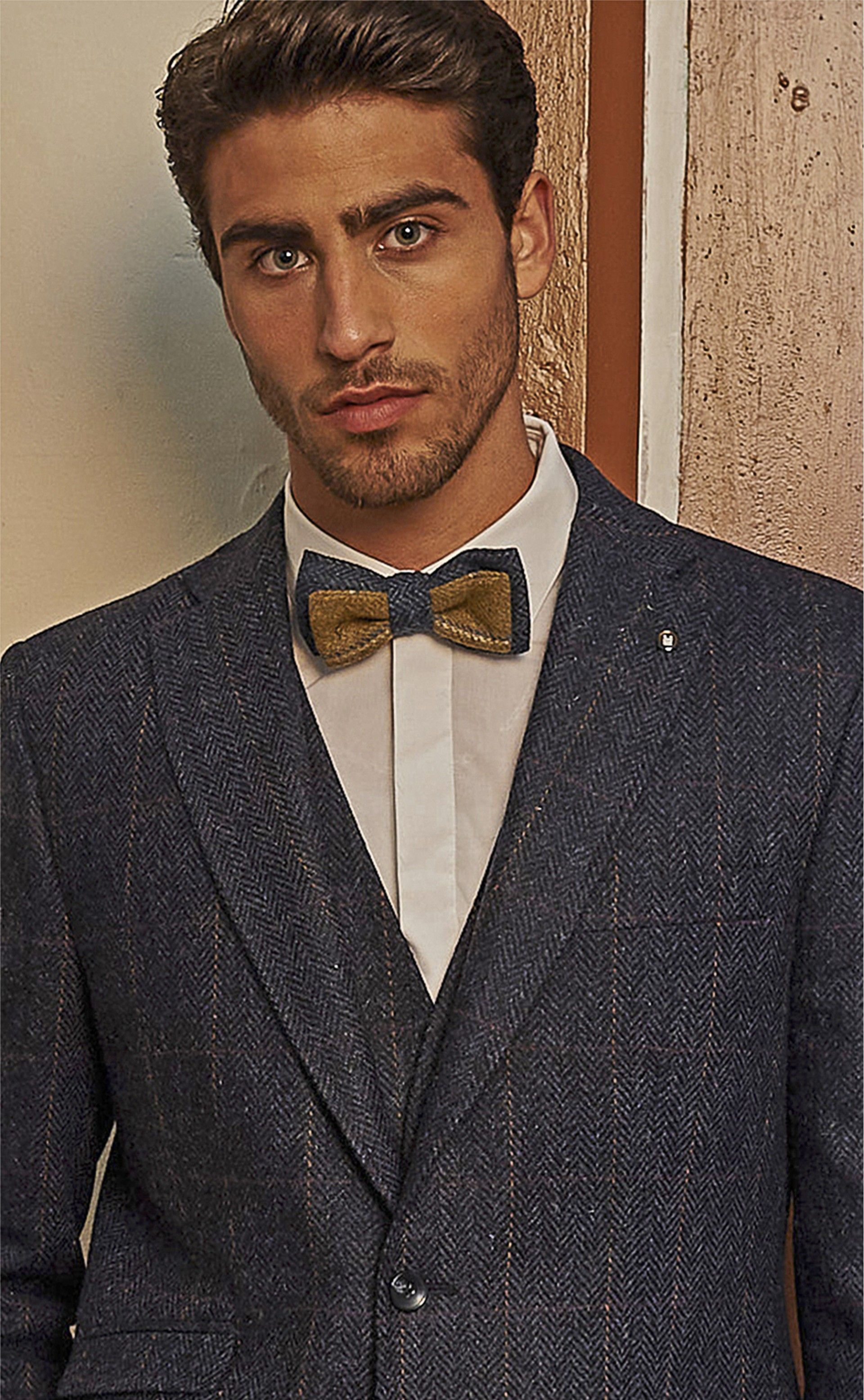 Casaco Timeless Herringbone Navy