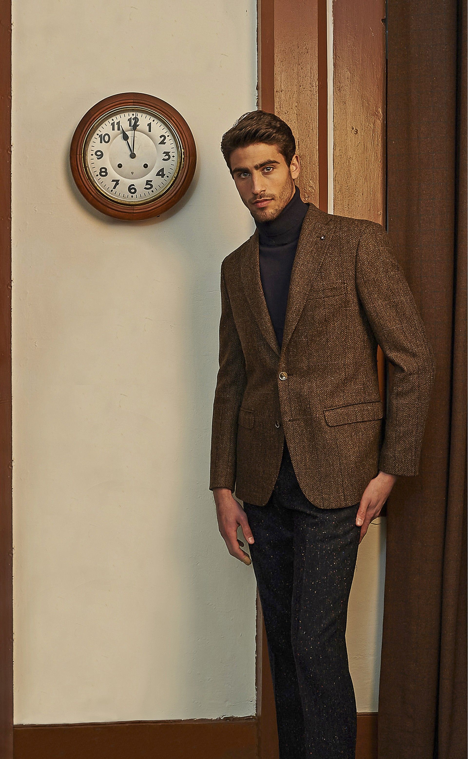 Casaco Timeless Herringbone Mocha