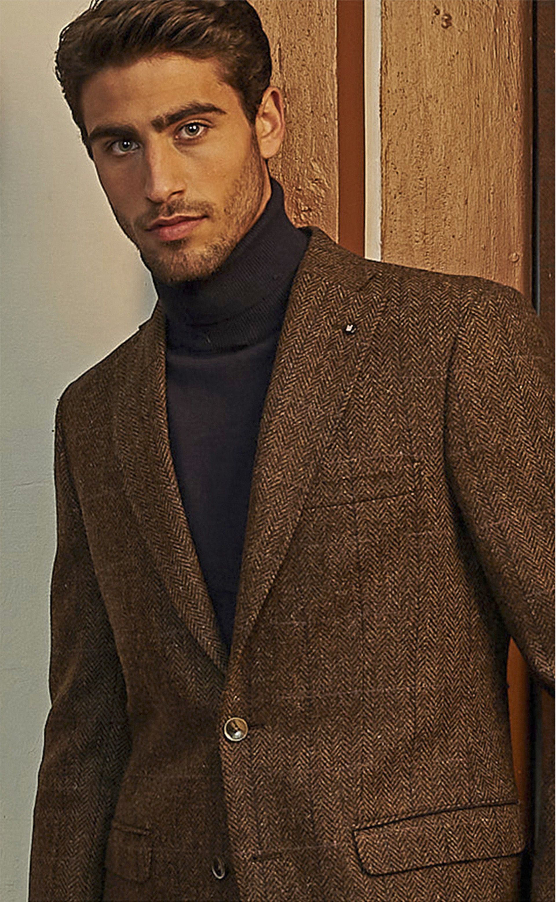 Casaco Timeless Herringbone Mocha