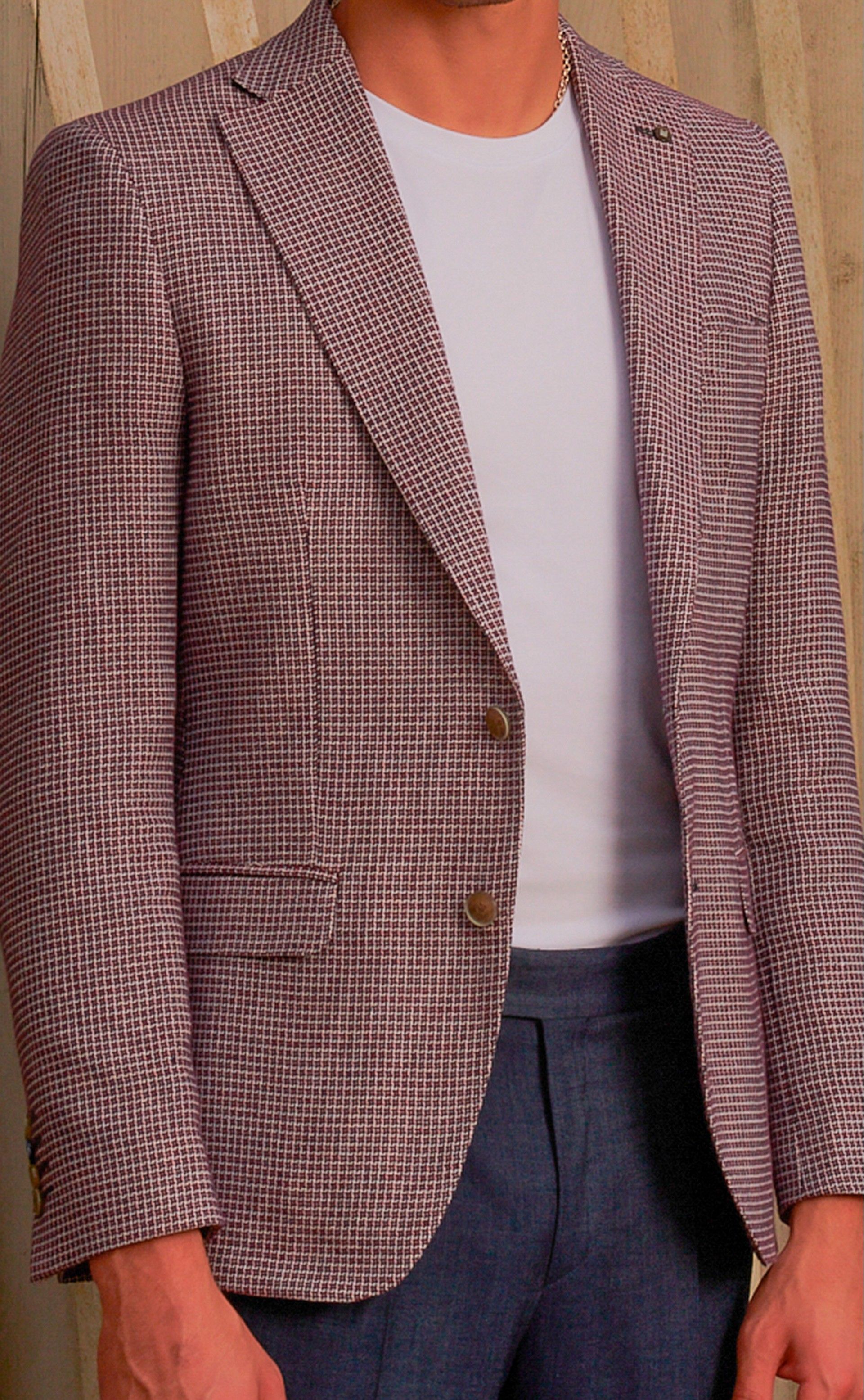Blazer EVOLUTION bordeaux jacquard