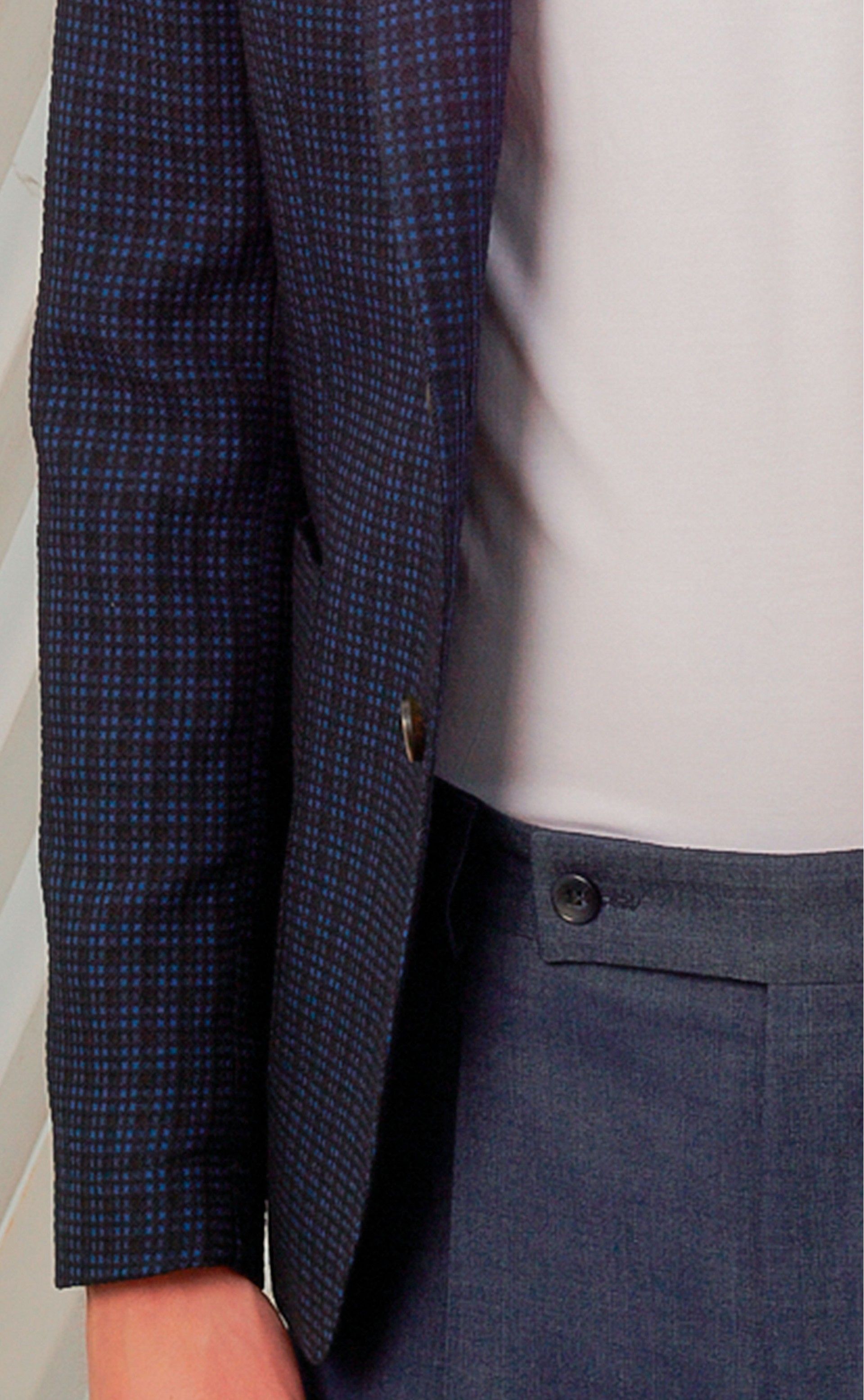 Blazer EVOLUTION azul navy micro-padrão