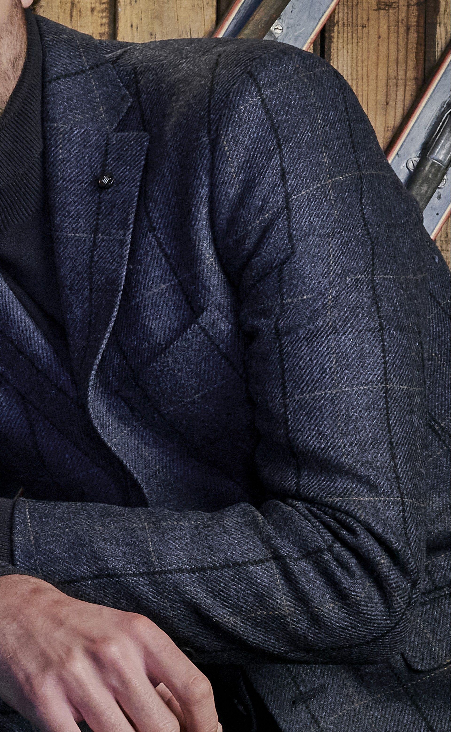 Casaco Timeless Xadrez Cinza