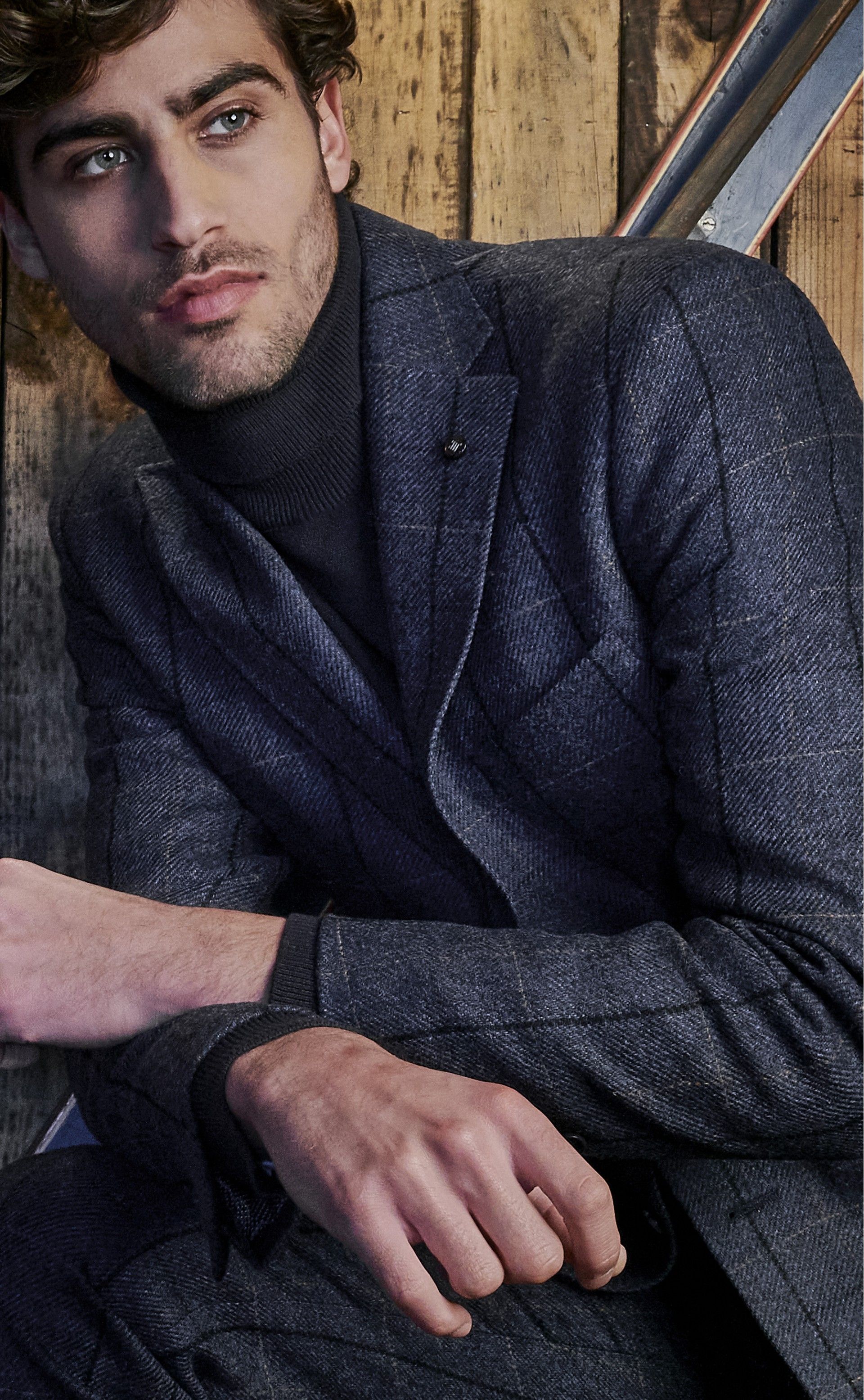 Casaco Timeless Xadrez Cinza