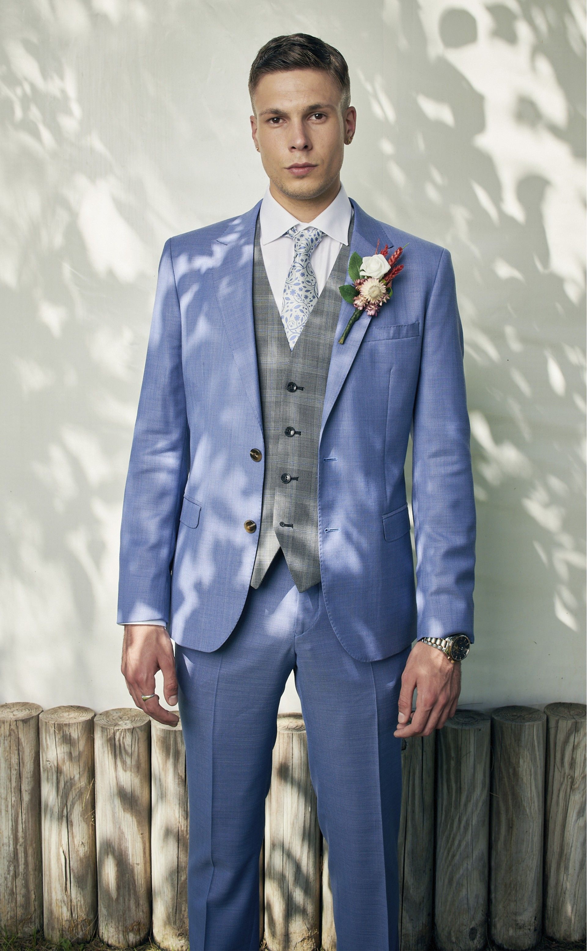 Calça MOMENTS azul claro liso