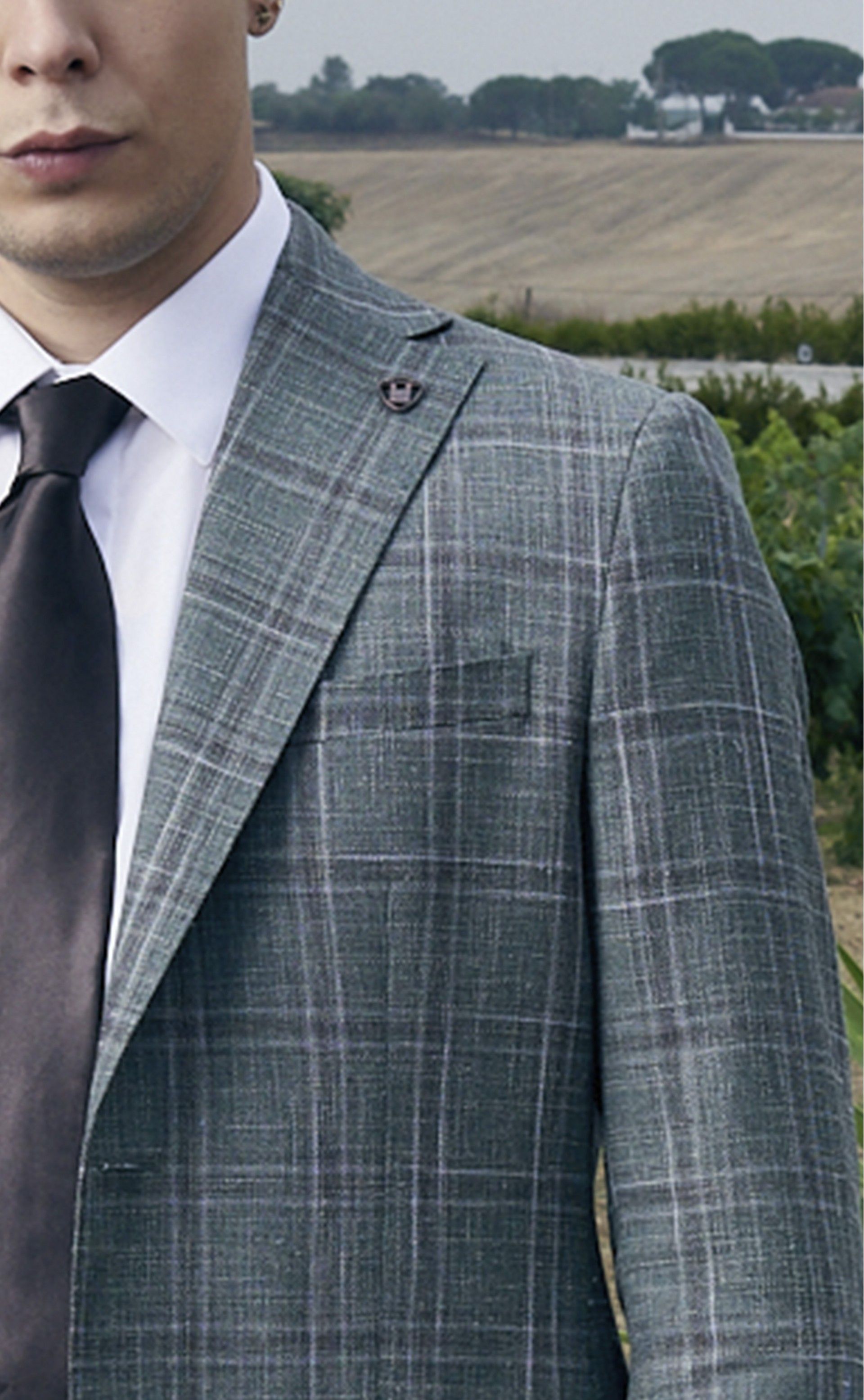 Casaco TIMELESS verde claro tartan
