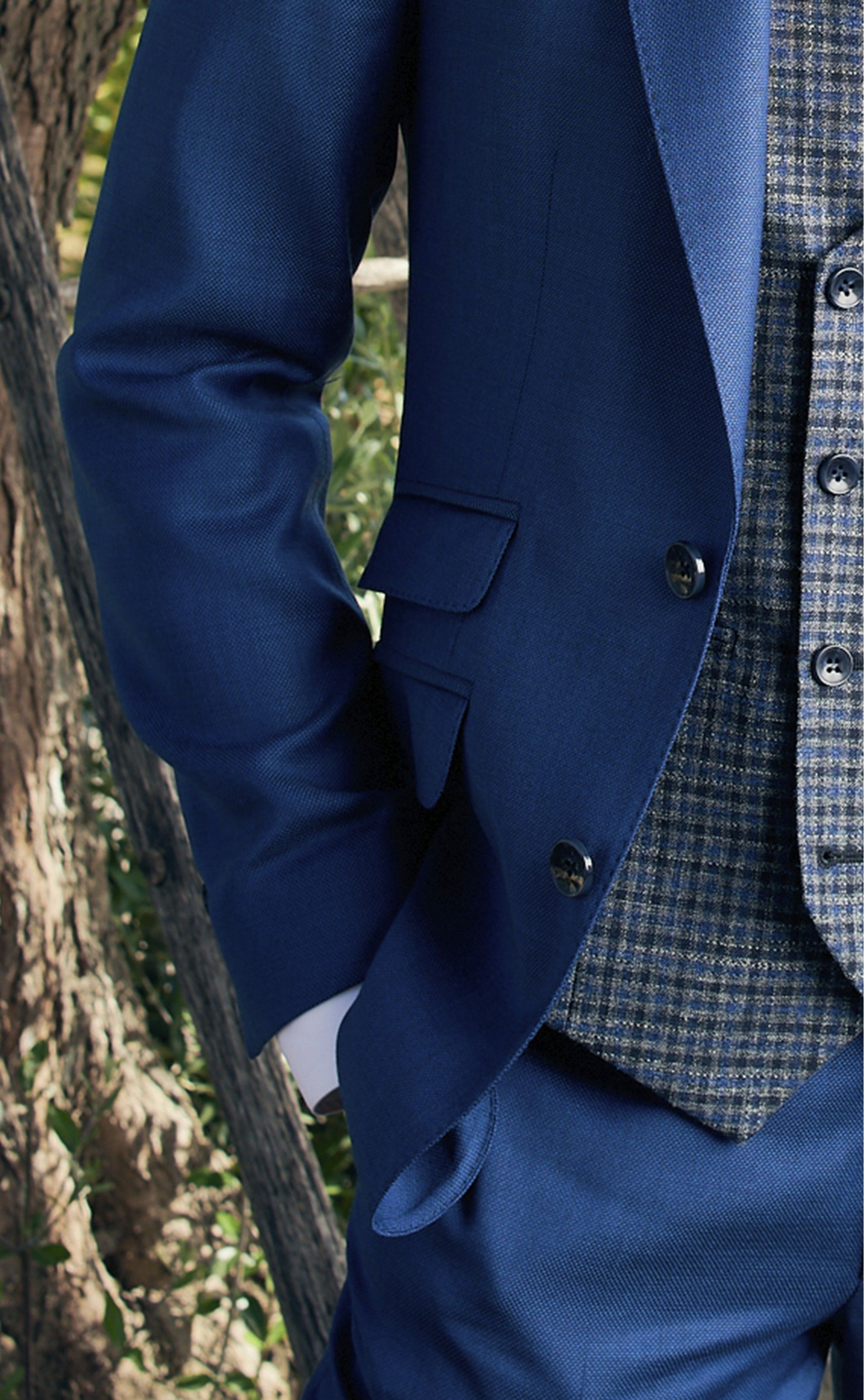 Casaco MOMENTS azul escuro liso