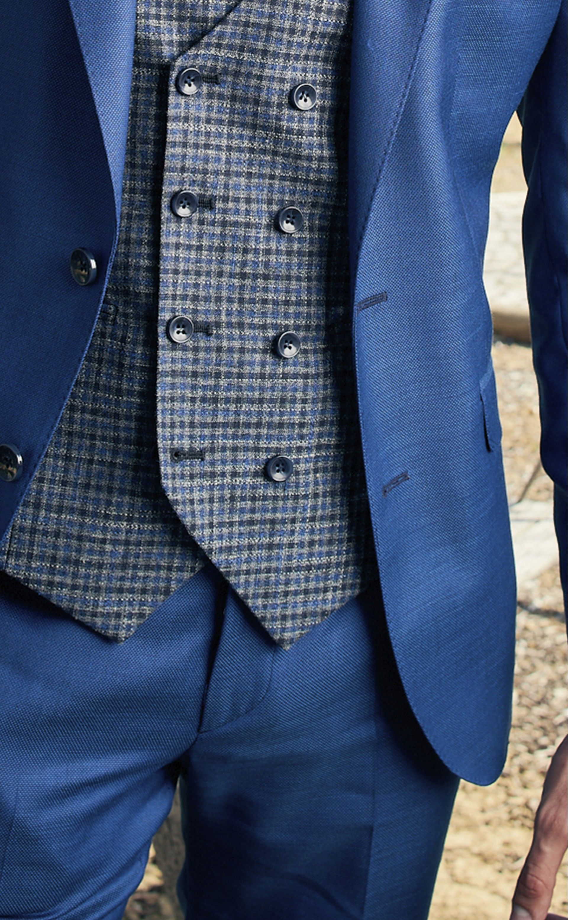 Casaco MOMENTS azul escuro liso