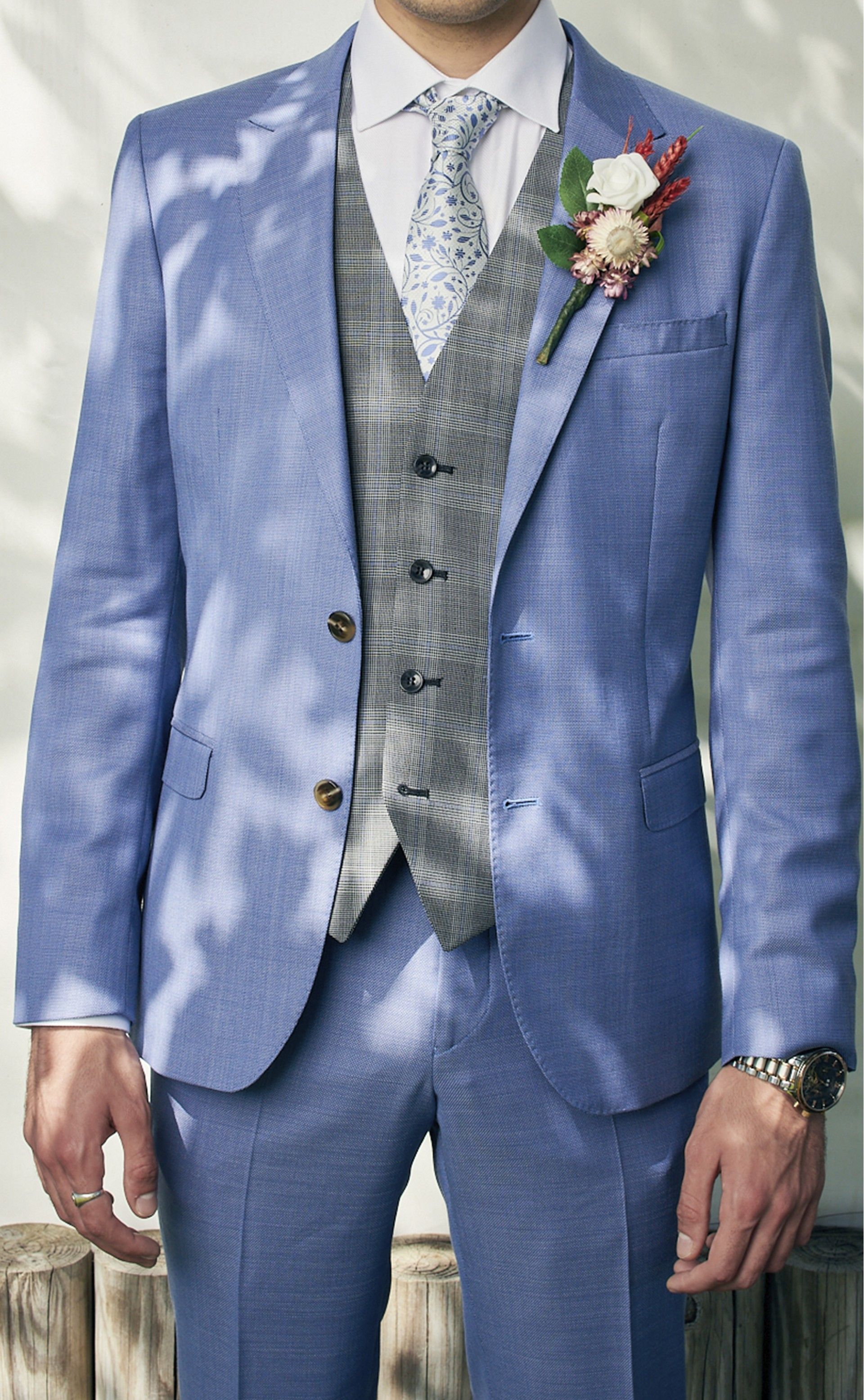 Casaco MOMENTS azul claro liso