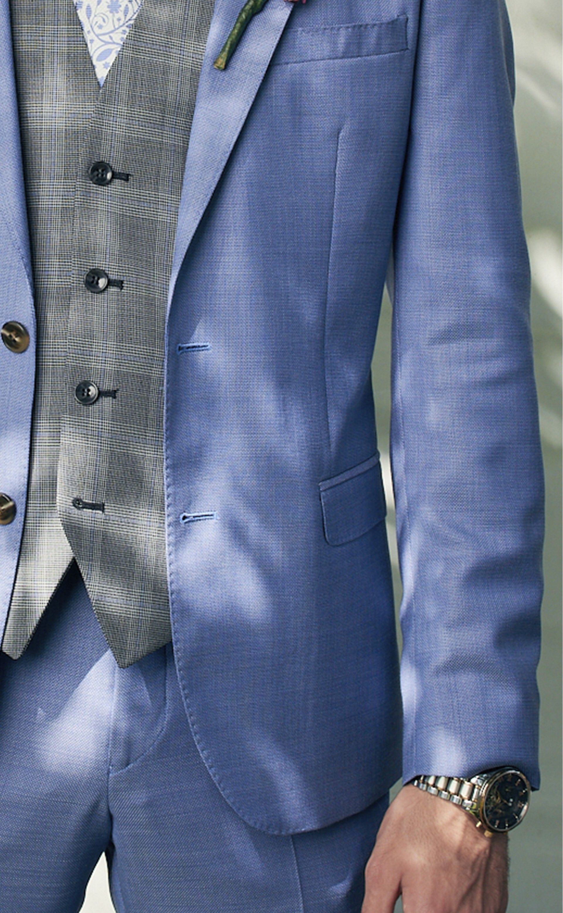 Casaco MOMENTS azul claro liso