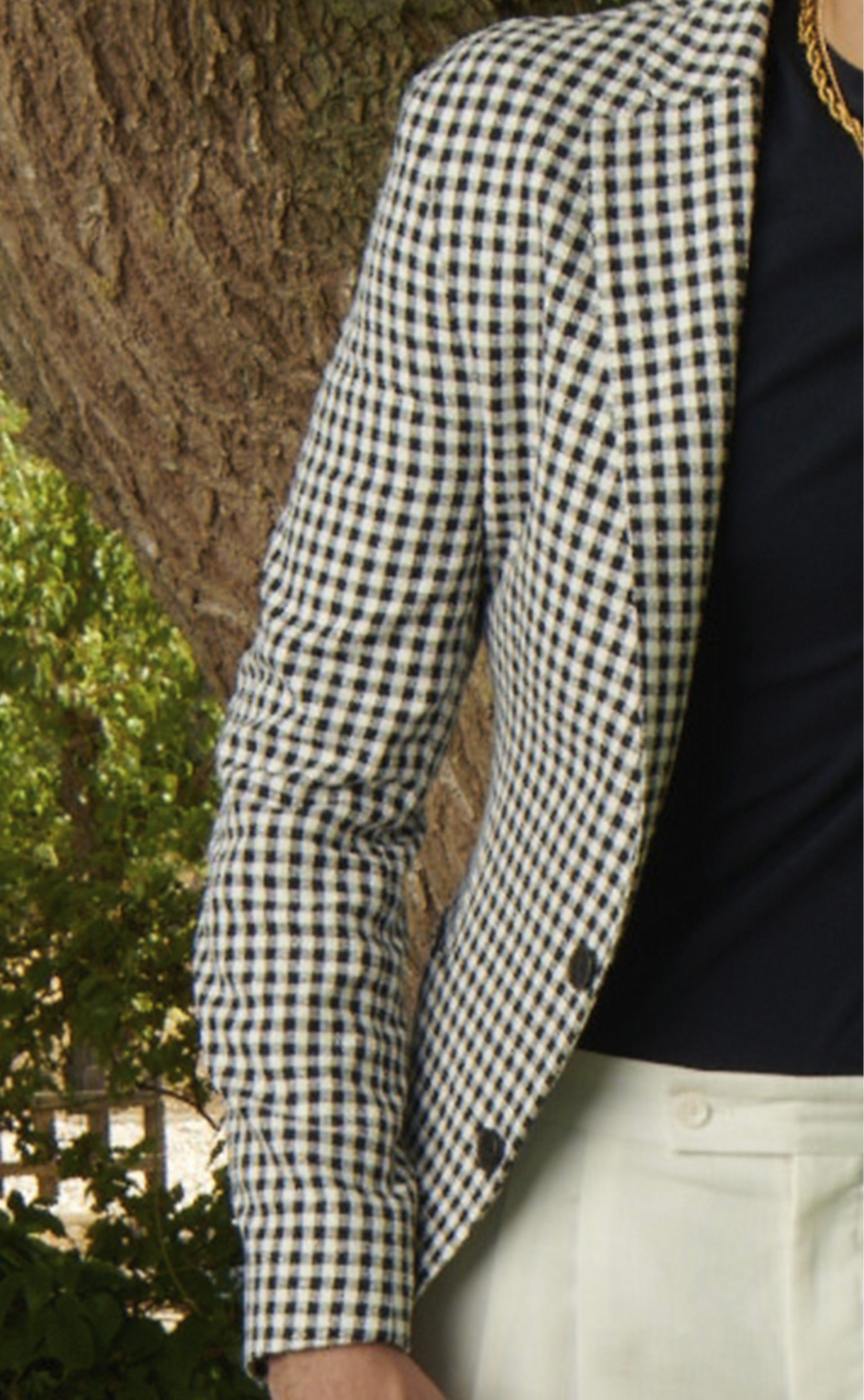 Casaco EVOLUTION branco e preto xadrez