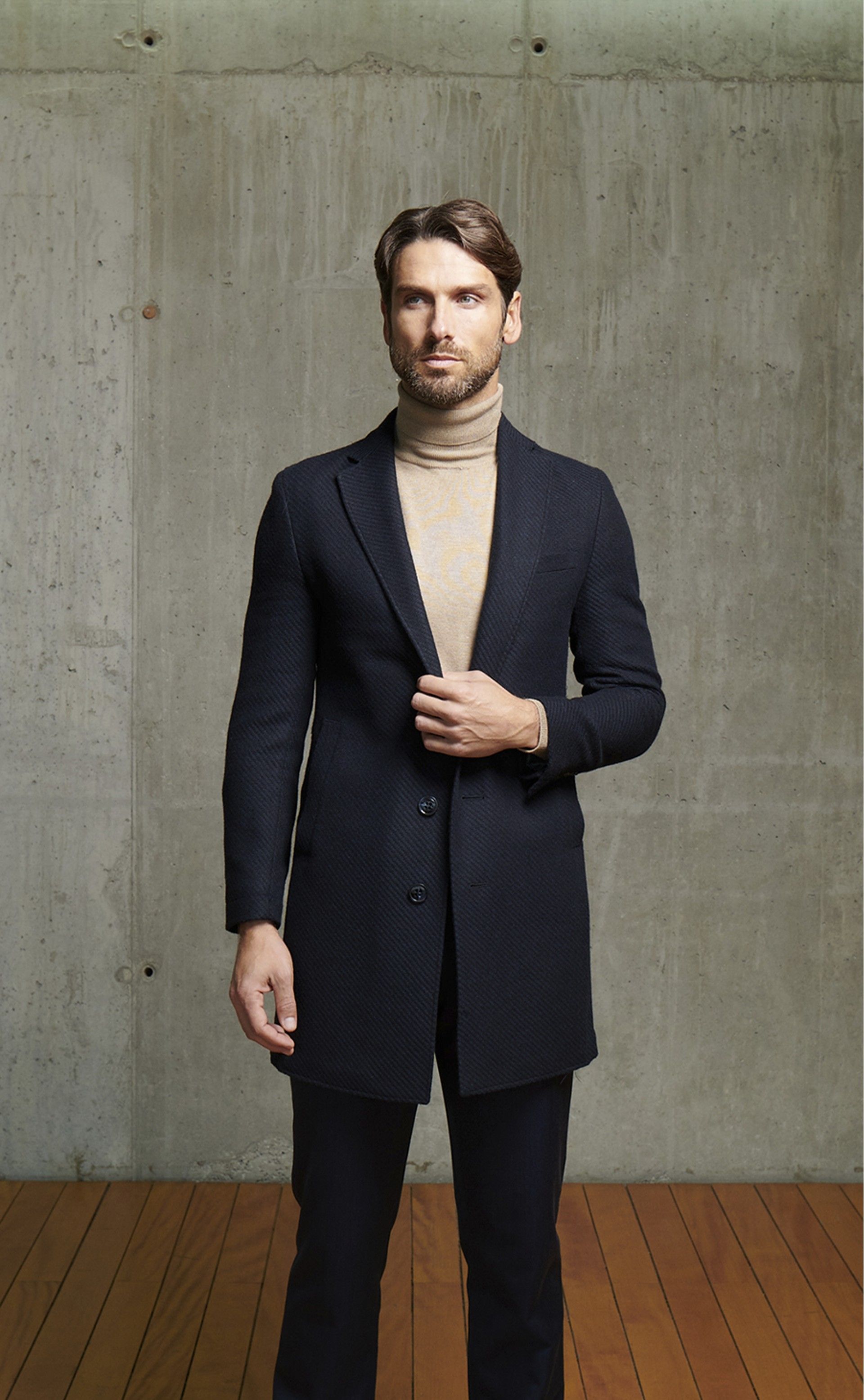 Sobretudo Evolution Malha Azul Escuro