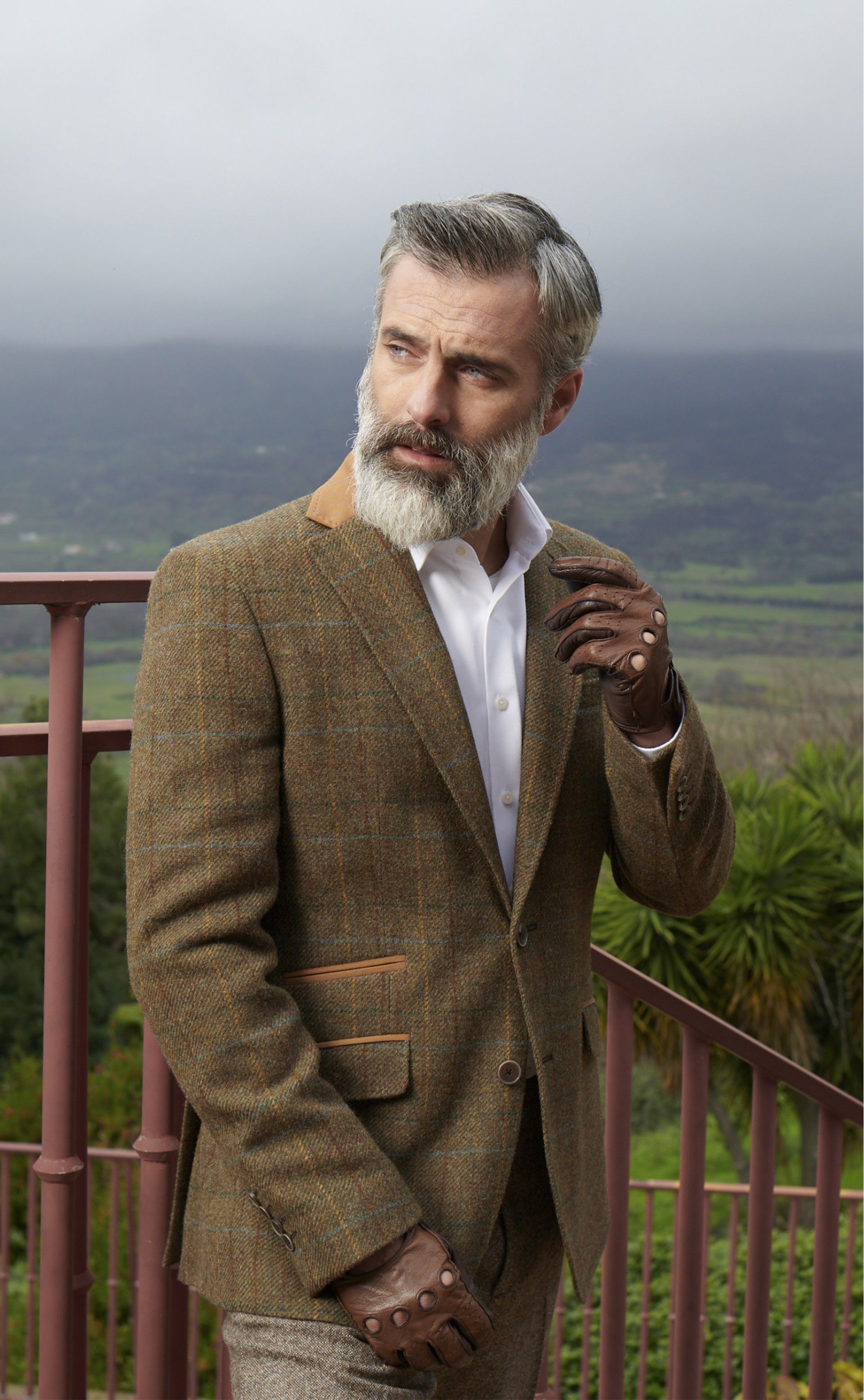 Casaco Timeless Castanho Tartan