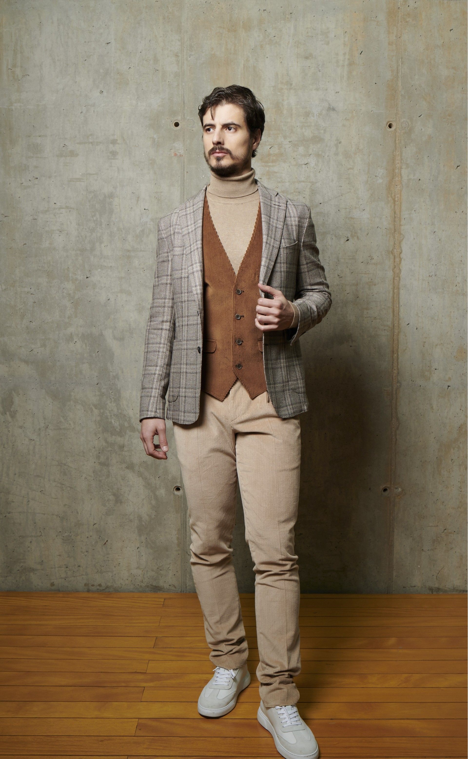 Colete Evolution Bombazine Castanho