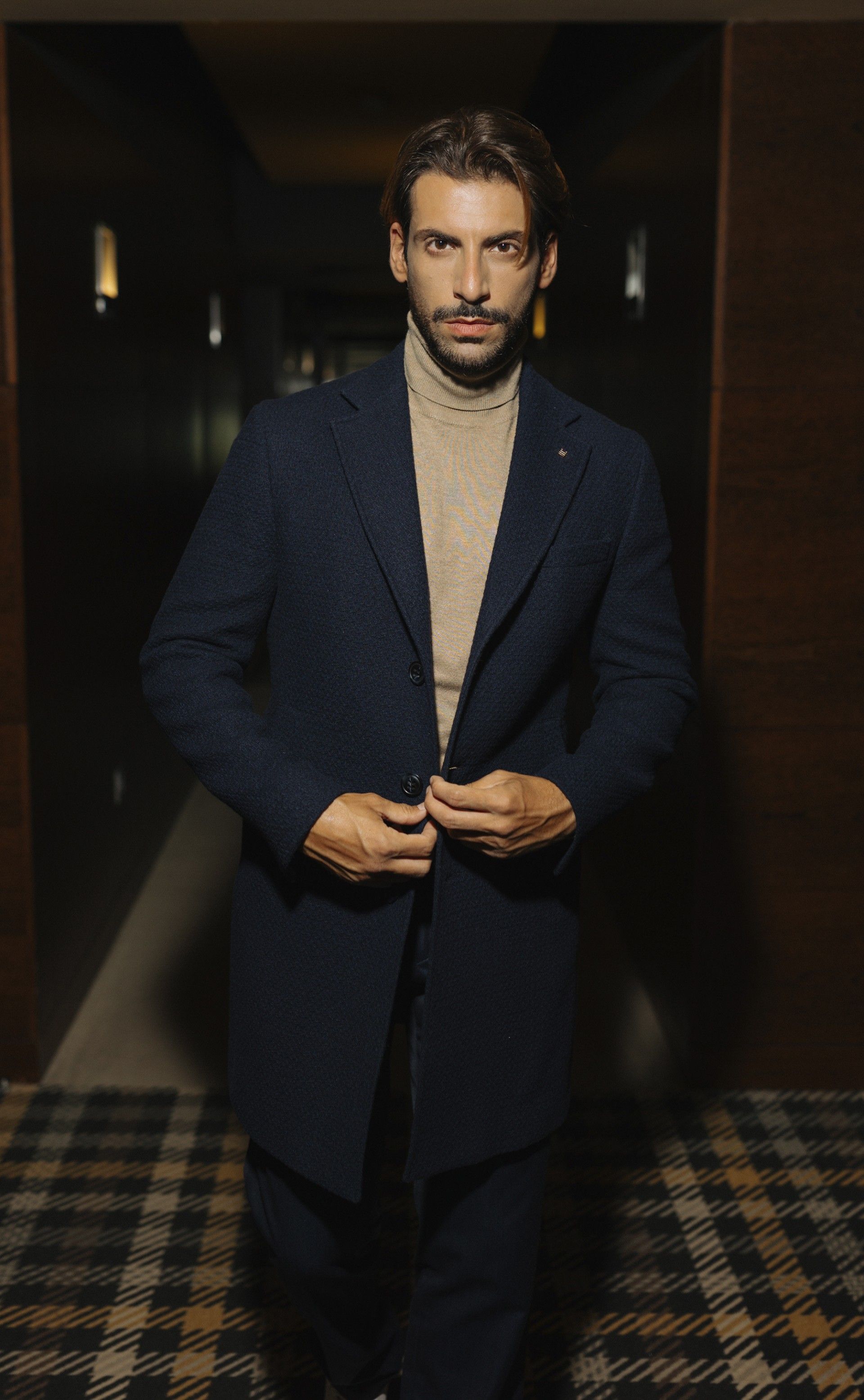 Sobretudo Boyd midnight blue