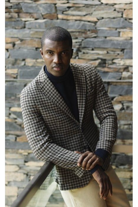 Houndstooth brown Mark Jacket