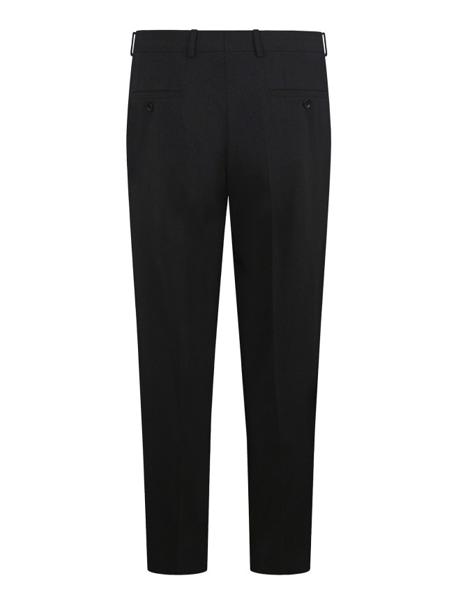 Tailored Fit Charcoal Grey   Stretch  Trousers