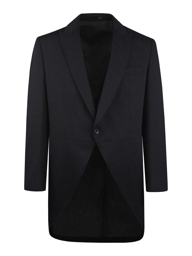 Tailored Fit Black     Italian Fabric  Tailcoat