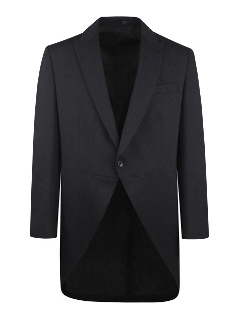 Tailored Fit Charcoal Grey   Italian Fabric  Tailcoat