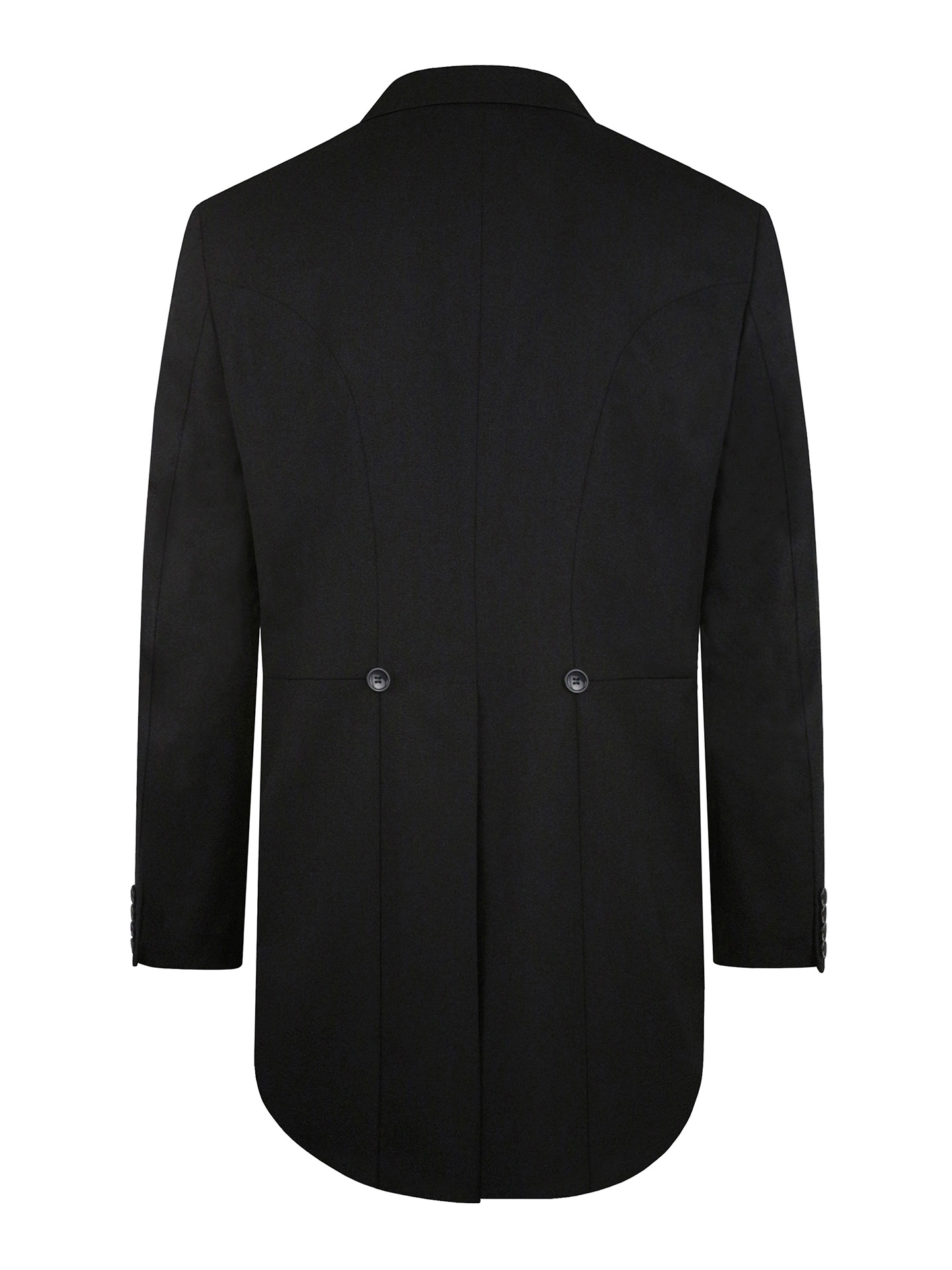 Tailored Fit Black Plain TAIL