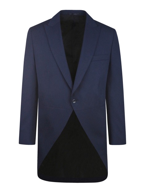 Tailored Fit Blue Stretch  Tailcoat