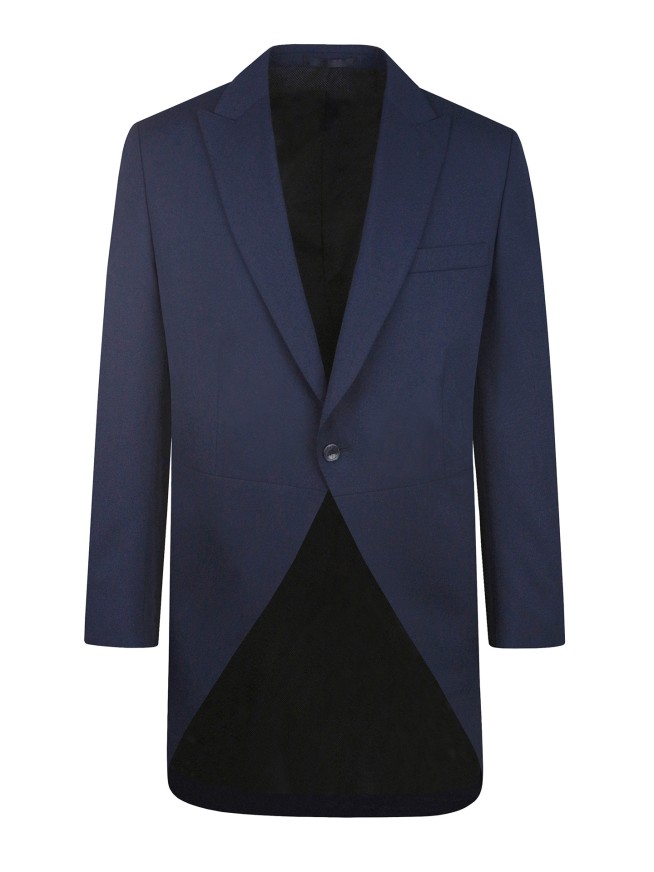 Tailored Fit Blue Stretch  Tailcoat