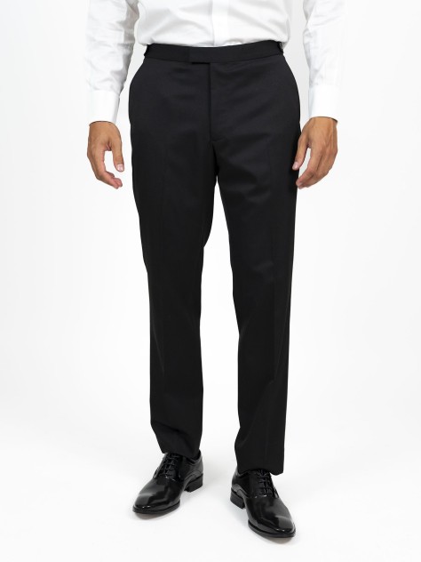 Tailored Fit Black       Trousers
