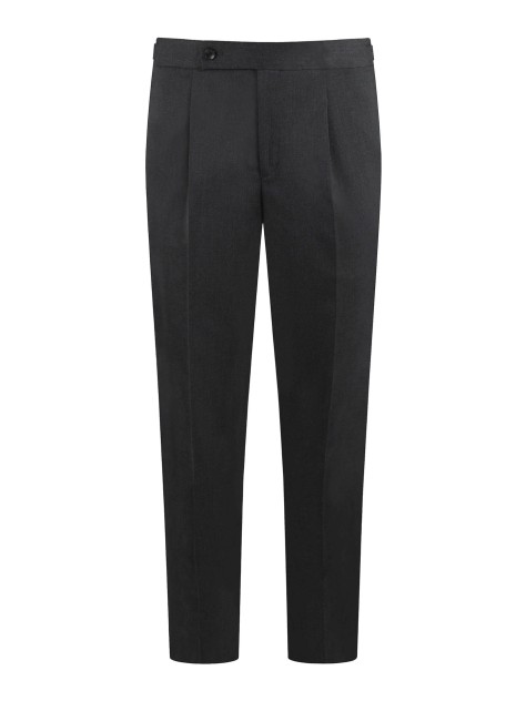 Slim Fit Charcoal Grey   Italian Fabric  Trousers