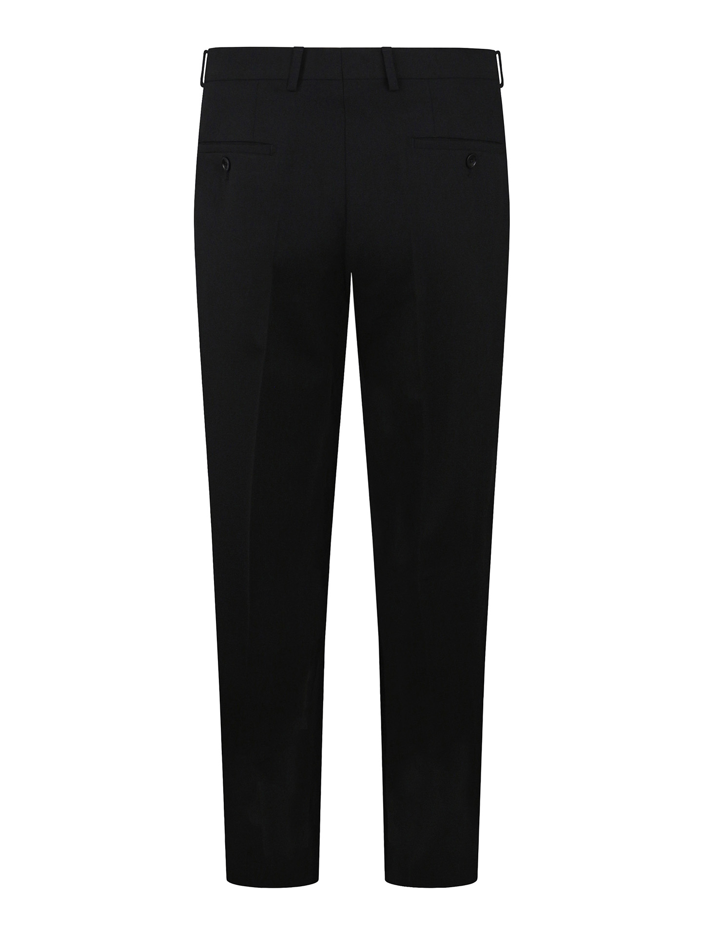 Tailored Fit Black Stretch Trousers