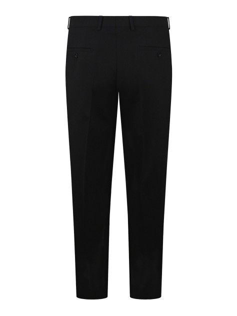 Tailored Fit Black Stretch Trousers