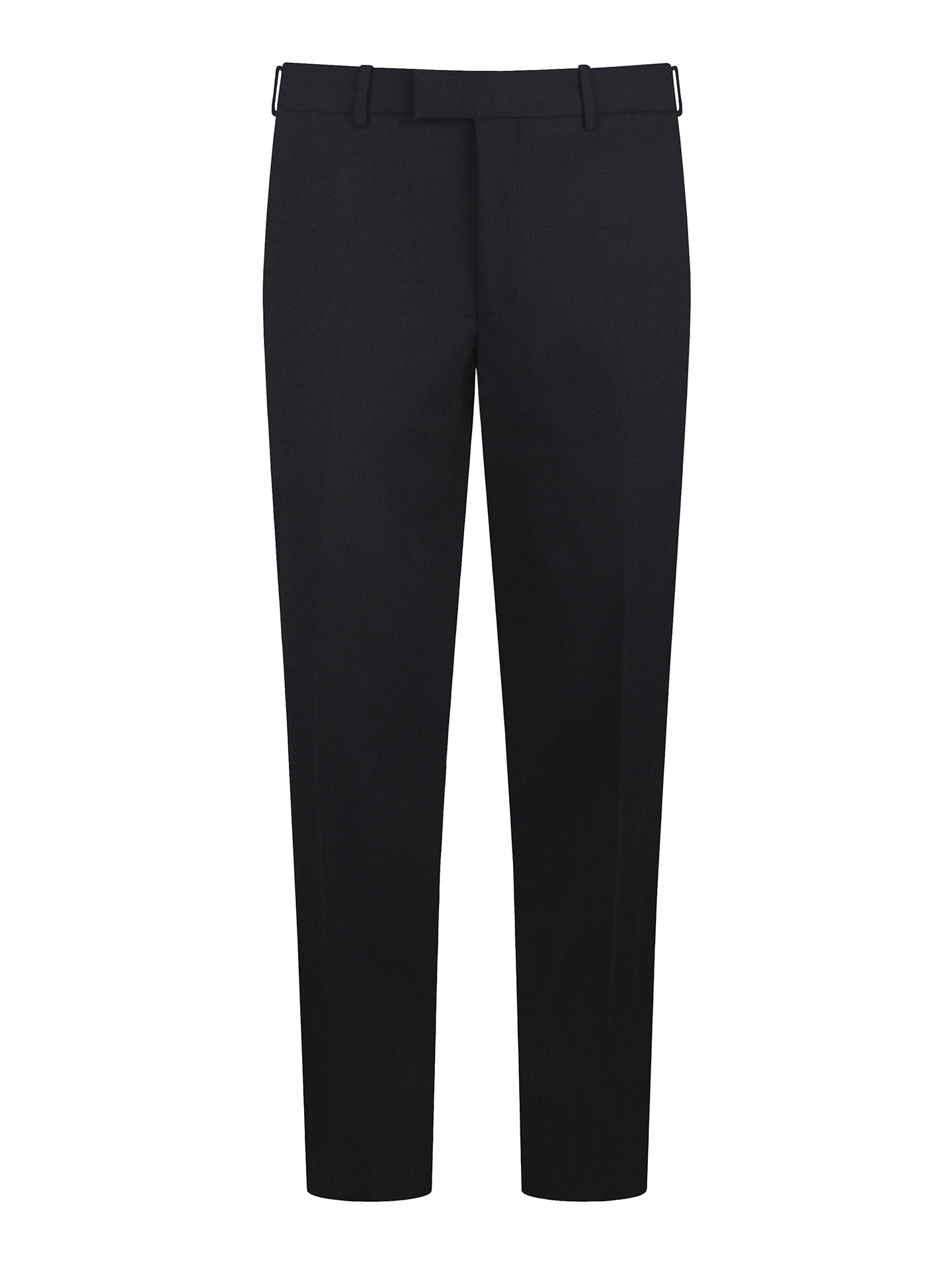 Tailored Fit Navy Blue Stretch Trousers