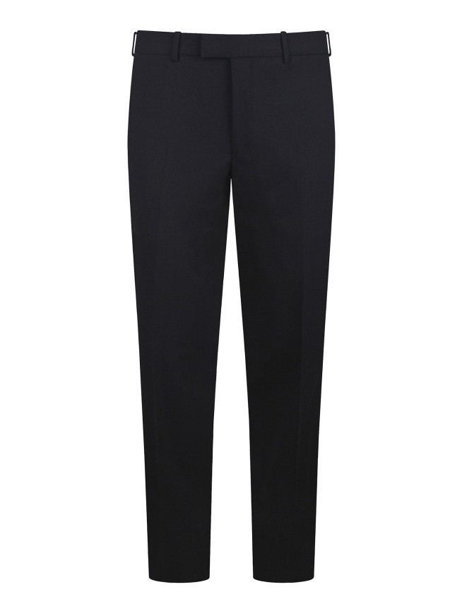Tailored Fit Navy Blue    Stretch  Trousers