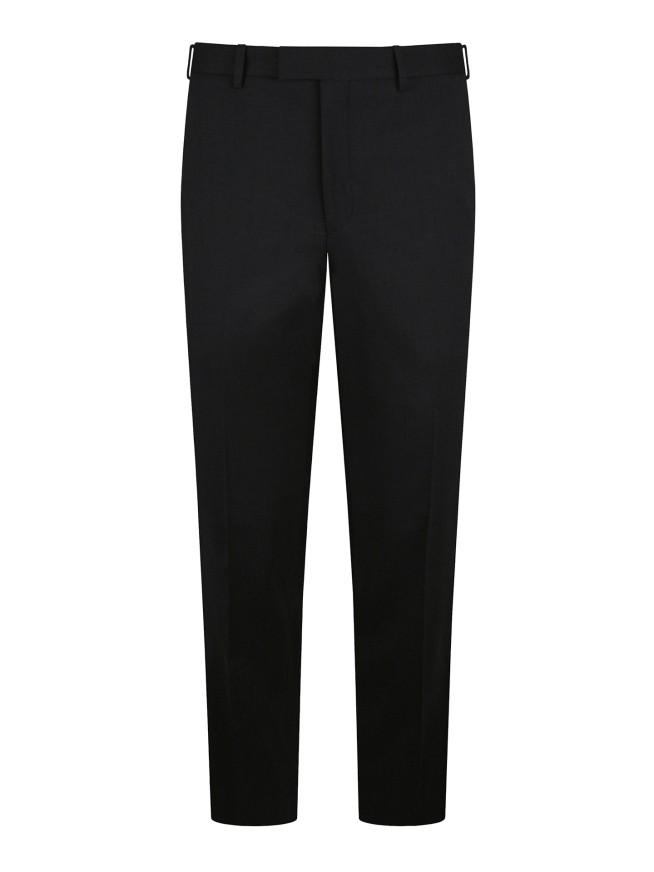Tailored Fit Black     Stretch  Trousers