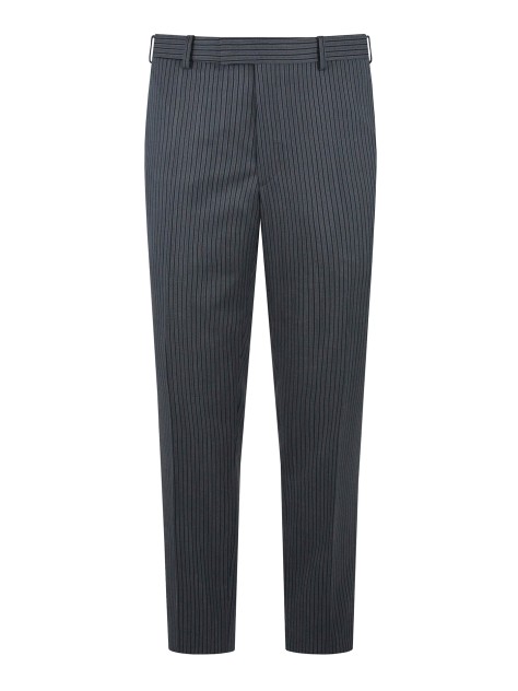 Tailored Fit Grey Stripe  Trousers