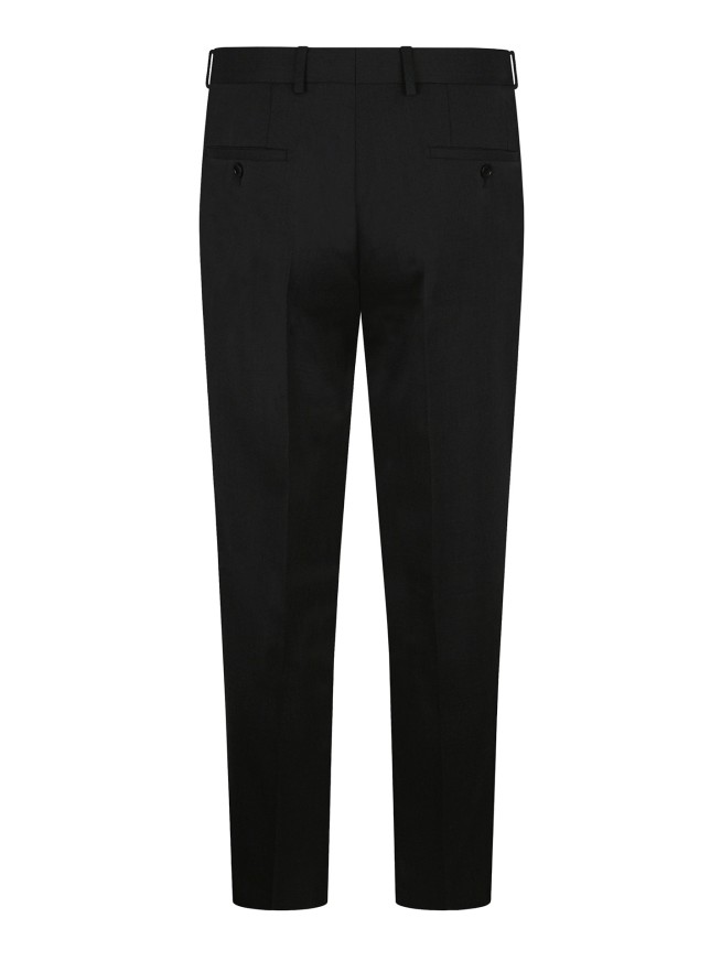 Tailored Fit Black     Stretch  Trousers