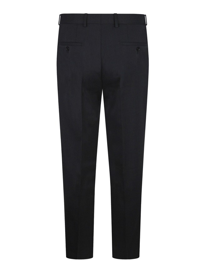Tailored Fit Charcoal Grey   Stretch  Trousers