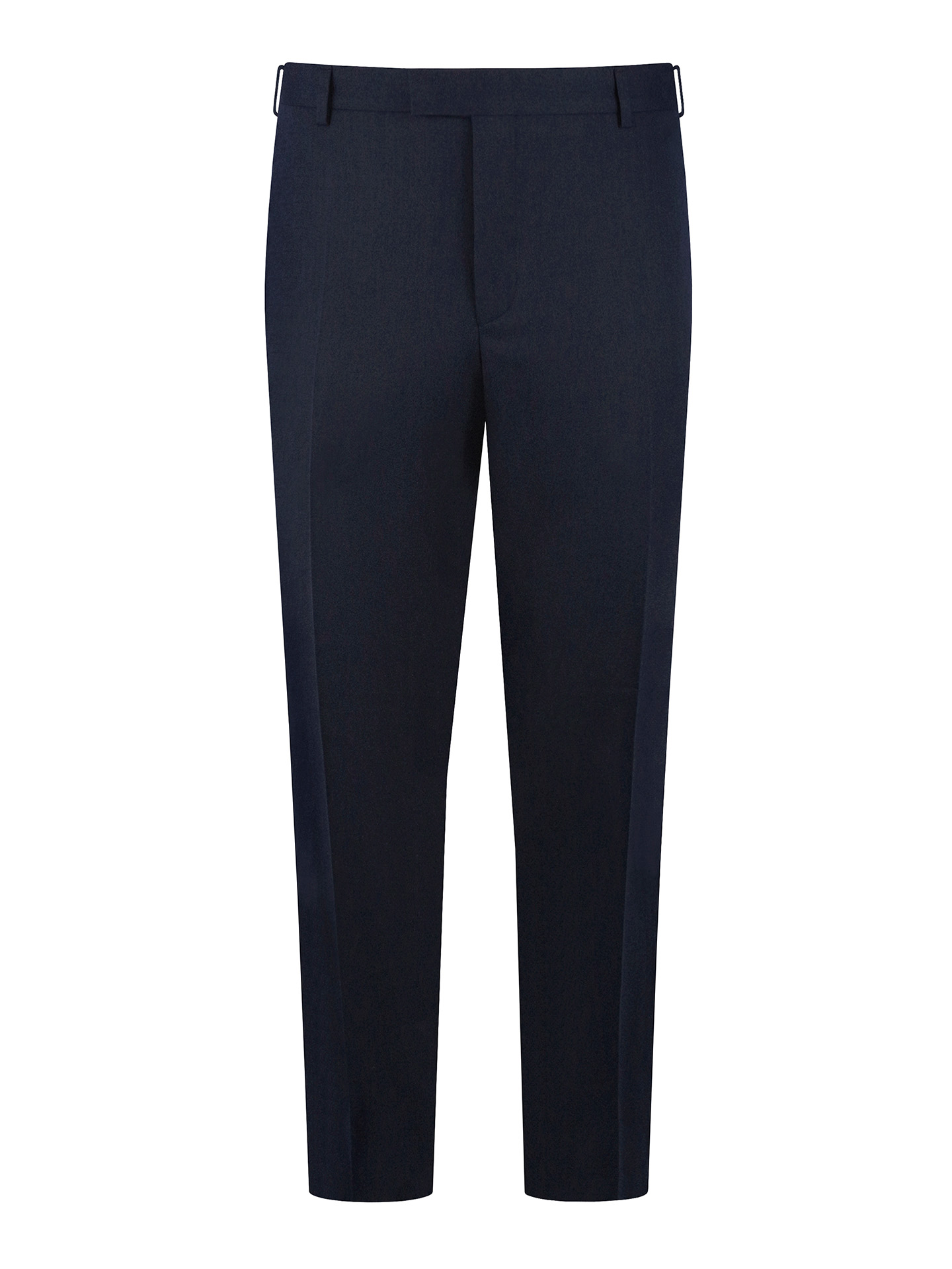 Tailored Fit Navy Blue Stretch Trousers