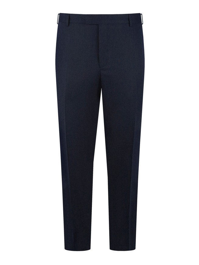 Tailored Fit Navy Blue    Stretch  Trousers