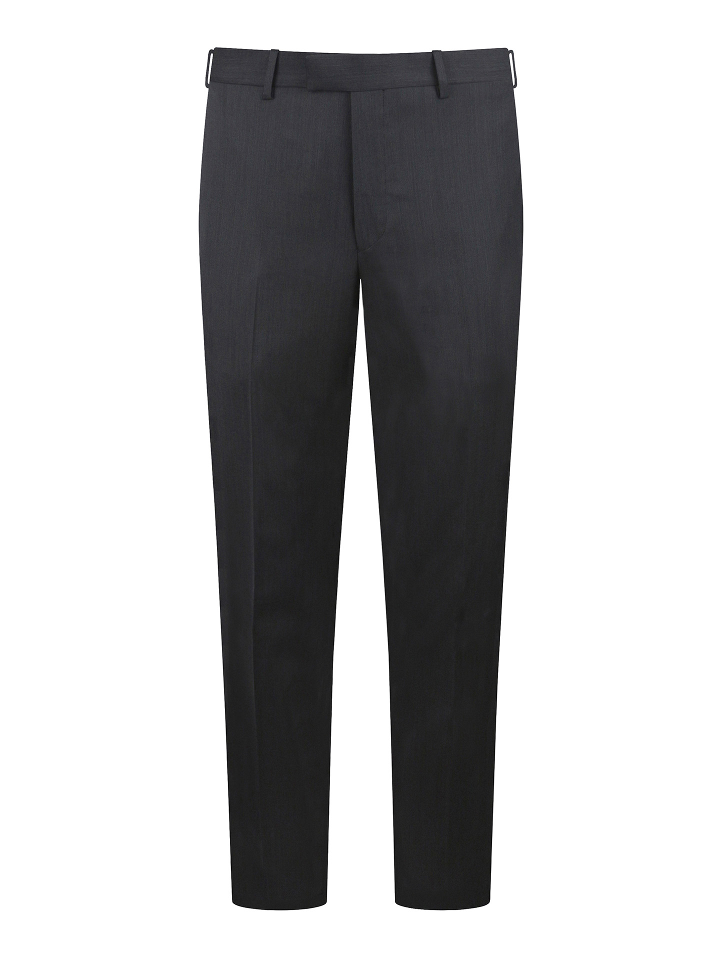 Tailored Fit Charcoal Grey Italian Fabric Trousers