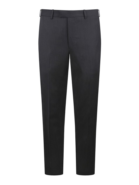 Tailored Fit Charcoal Grey Italian Fabric Trousers