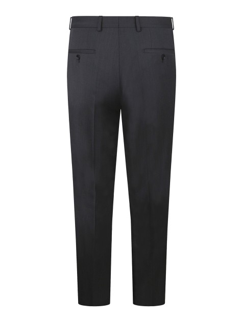 Tailored Fit Charcoal Grey Italian Fabric Trousers