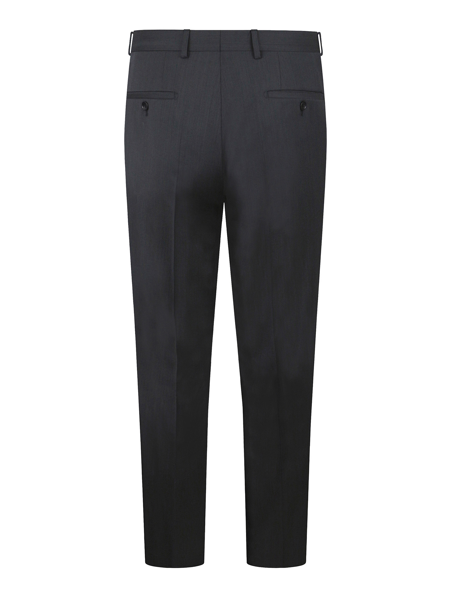 Tailored Fit Charcoal Grey Italian Fabric Trousers