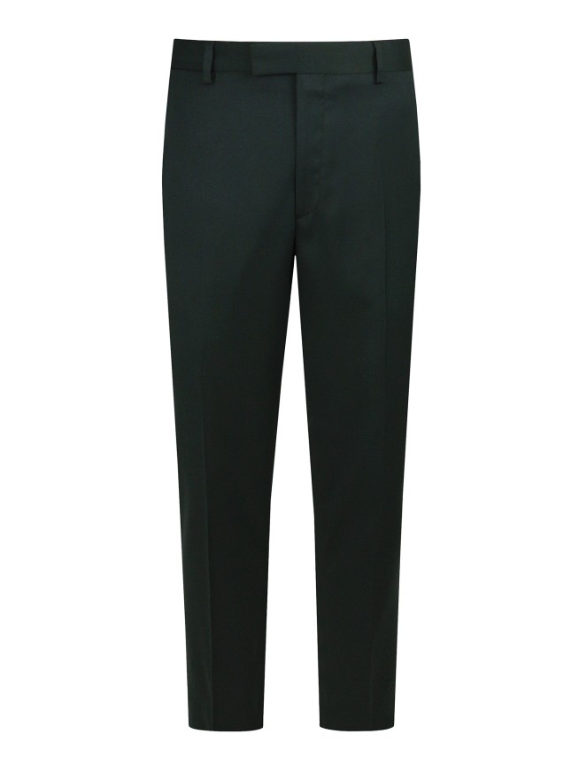 Regular Fit Green Stretch  Trousers