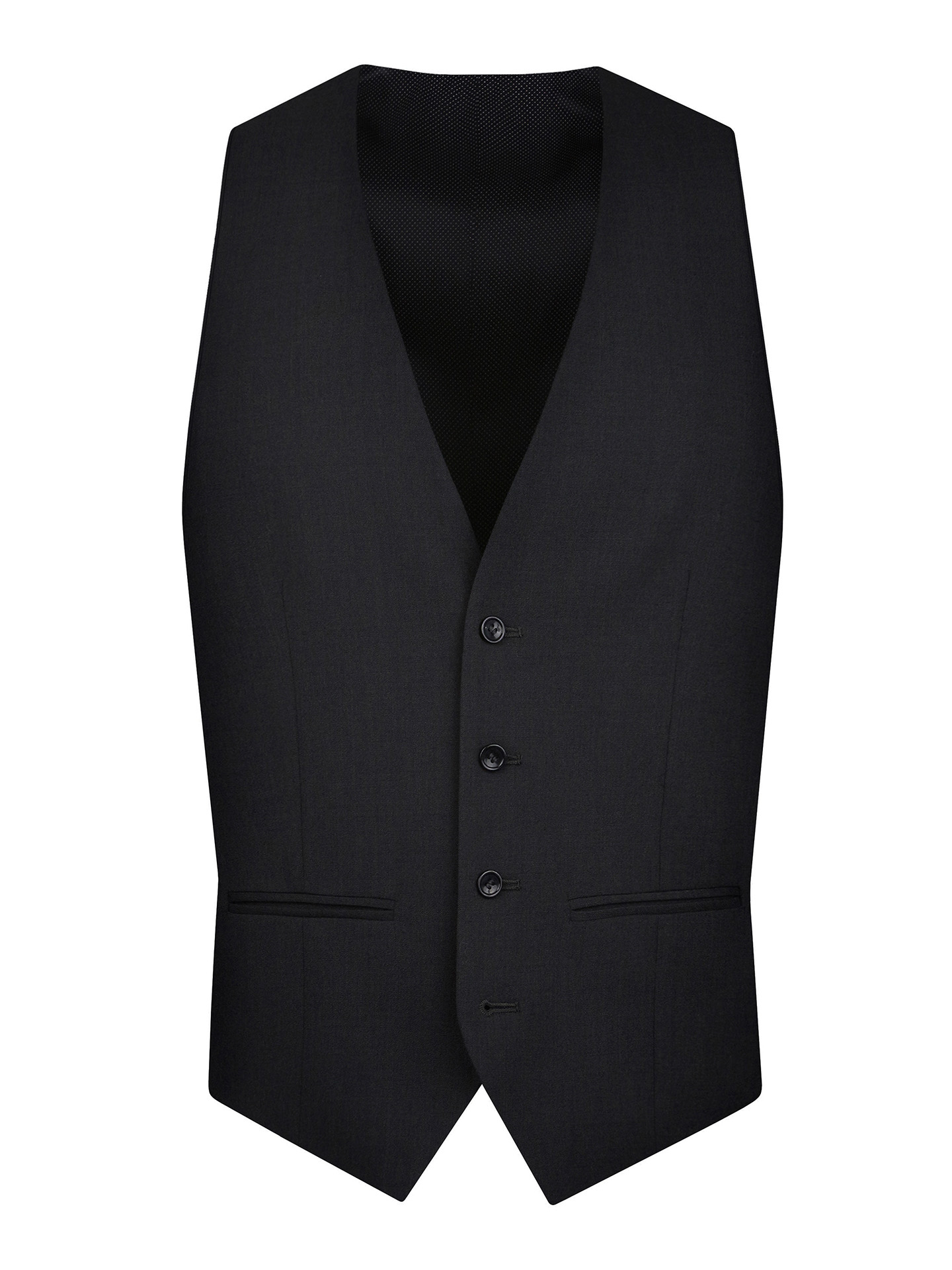 Tailored Fit Charcoal Grey Stretch Waistcoat