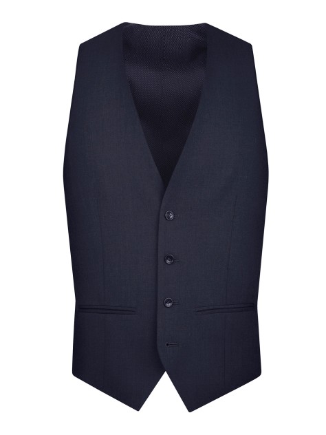 Tailored Fit Navy Blue    Stretch  Waistcoat
