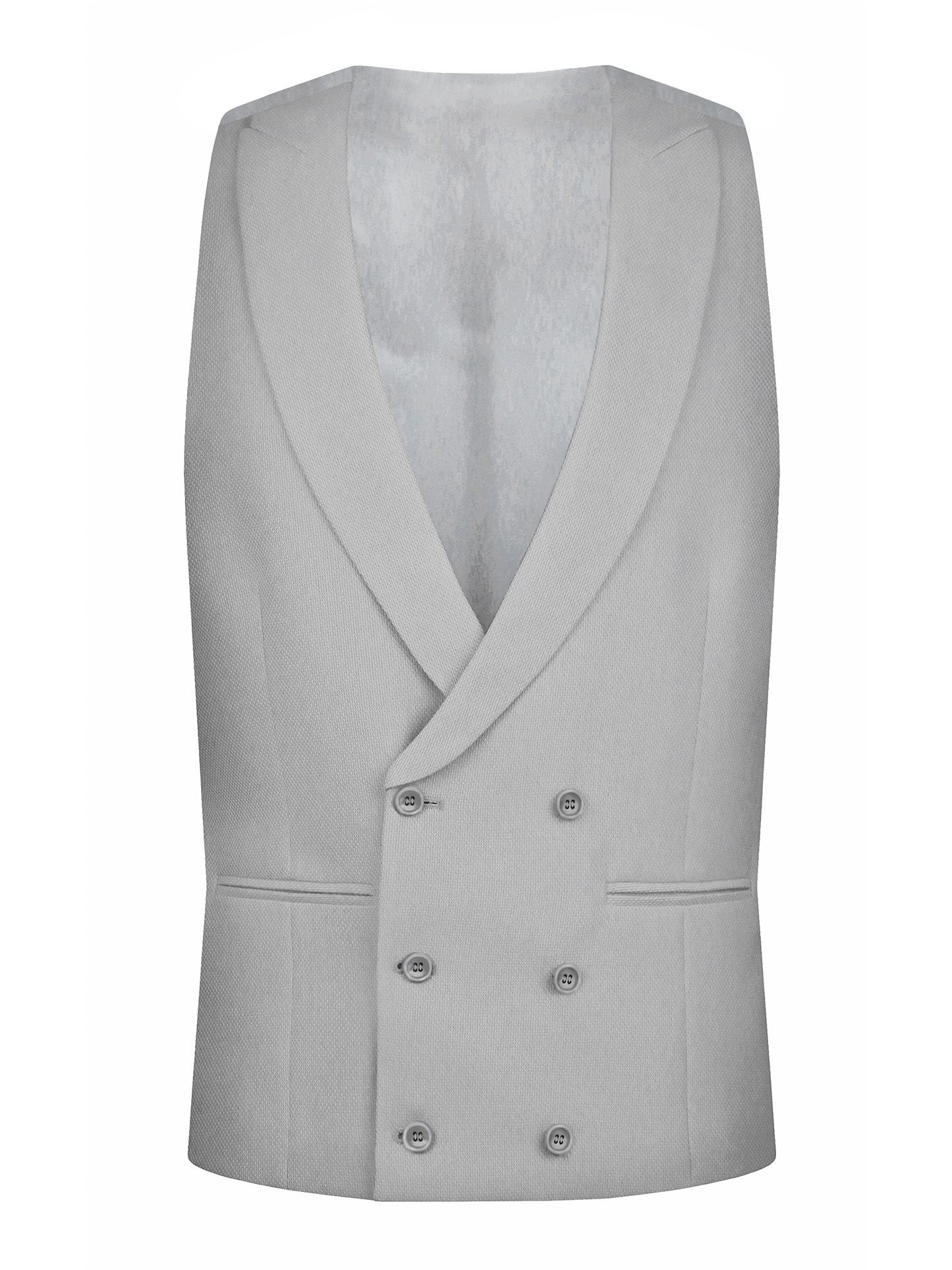 Tailored Fit Light Grey       Waistcoat