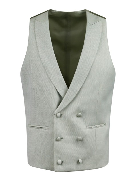 Tailored Fit Green   Waistcoat