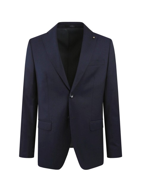 Slim Fit Navy Blue Italian Fabric Jacket