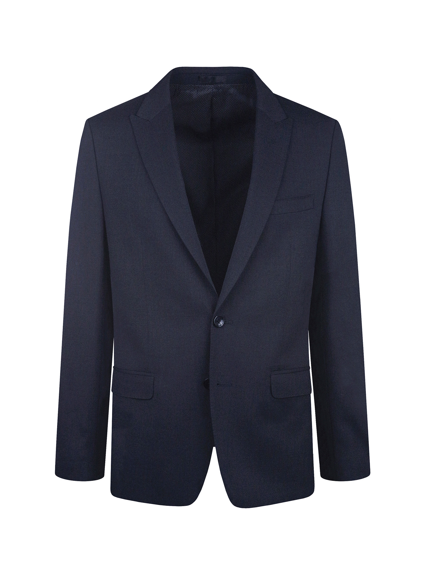 Slim Fit Navy Blue Stretch Jacket