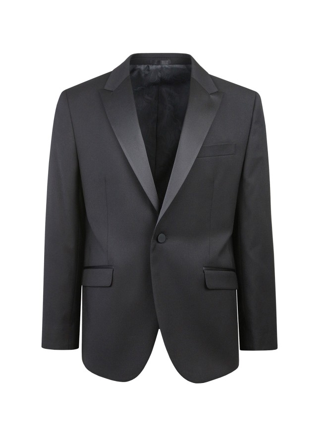 Regular Fit Black     Stretch  Jacket