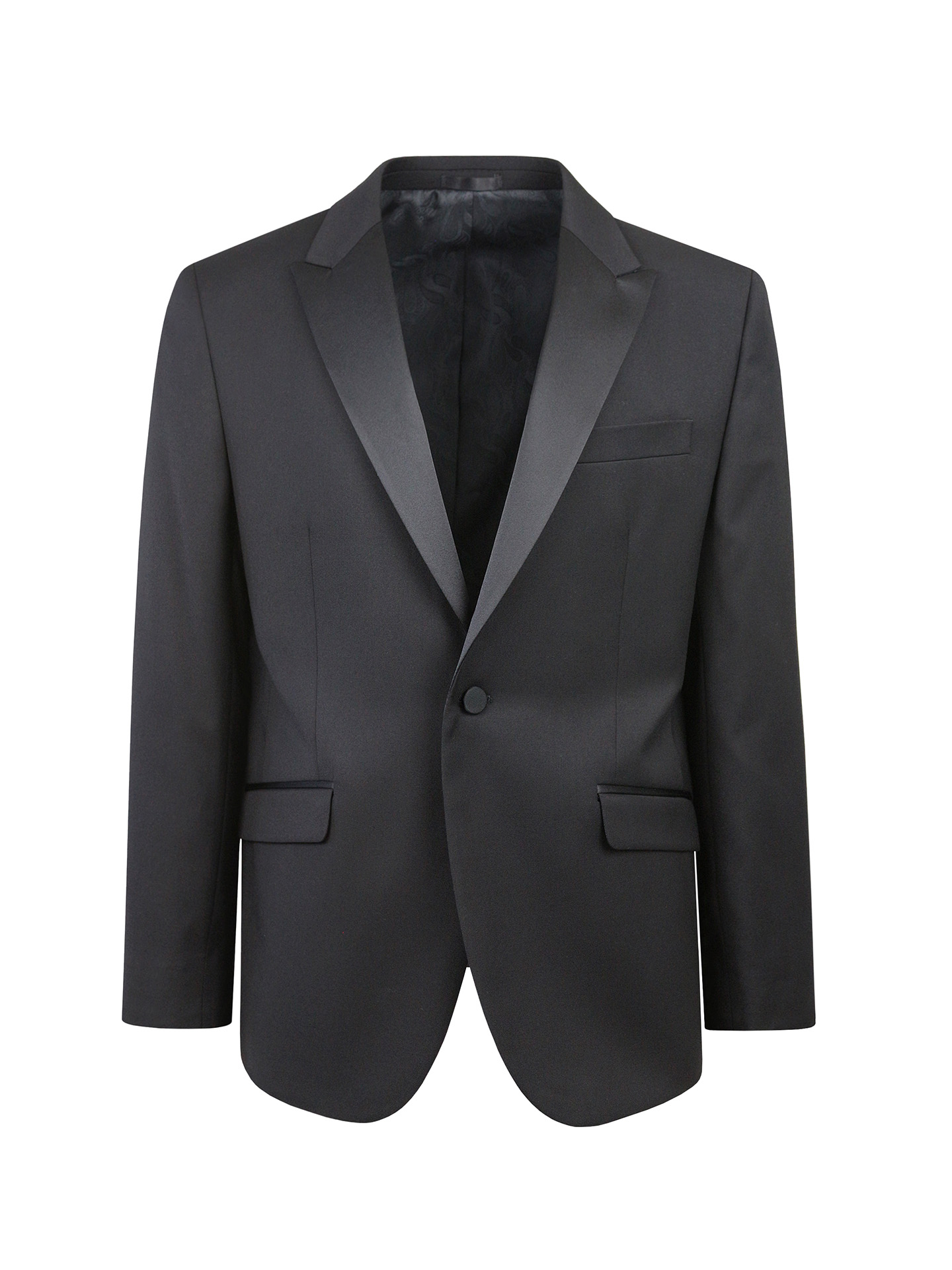 Regular Fit Black Stretch Jacket